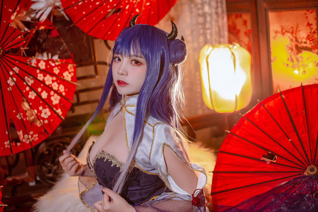 [Welfare COS] Popular Coser Nizo Nisa - Blue Ibuki Cheongsam