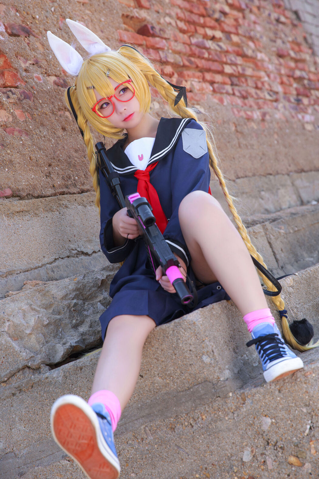 [Net Red COSER Photo] Anime blogger G44 will not be injured - Whirlwind School Uniform