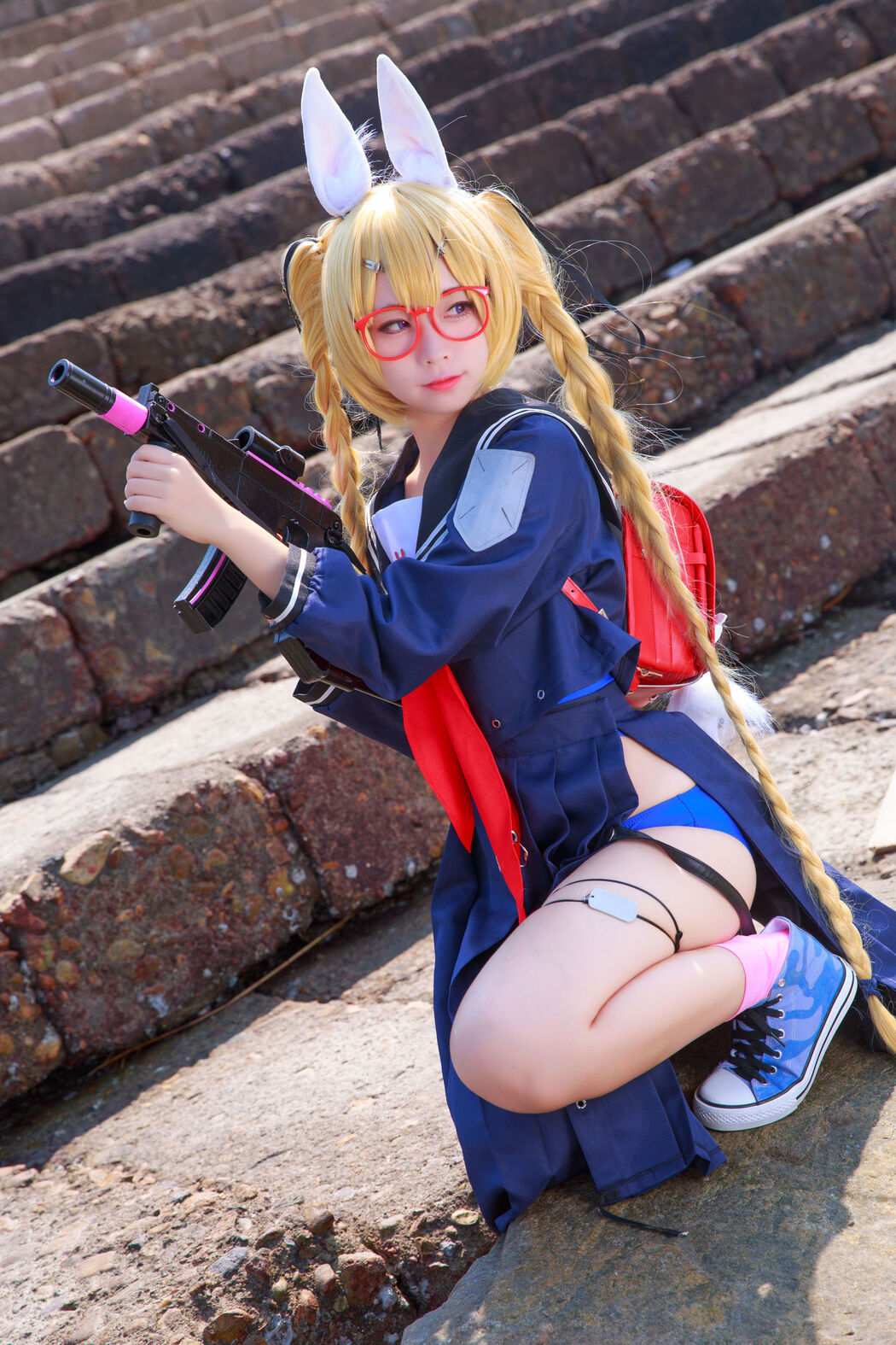 [Net Red COSER Photo] Anime blogger G44 will not be injured - Whirlwind School Uniform