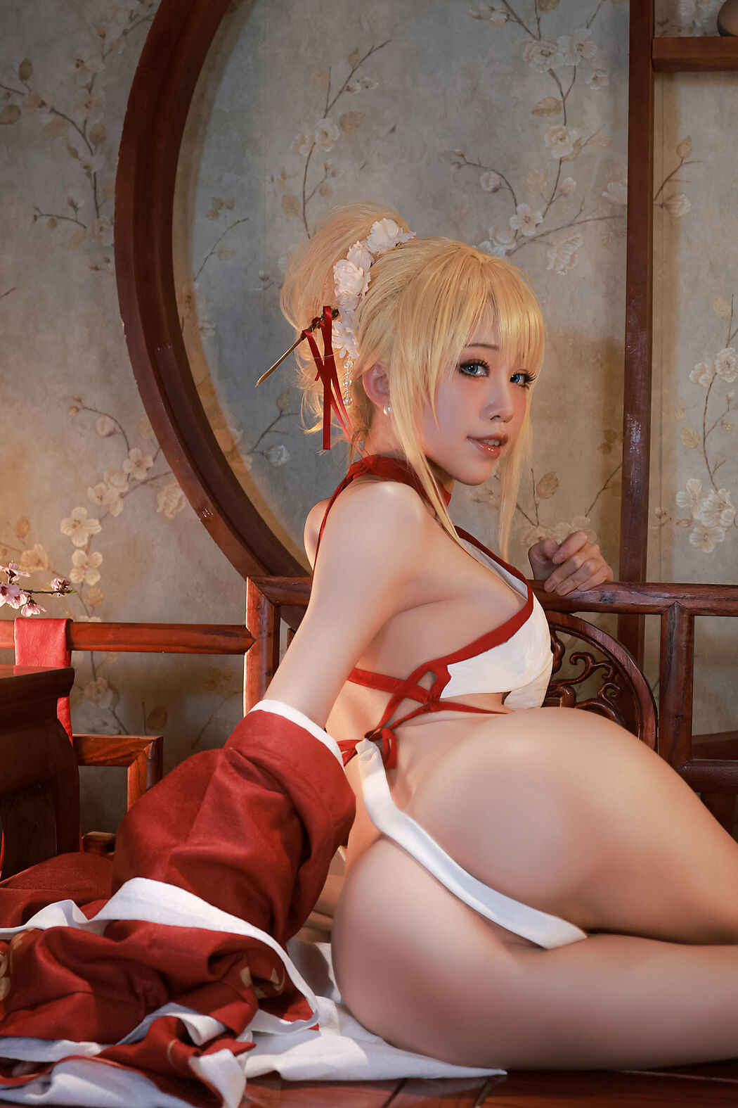 [Internet celebrity COSER photo] Anime blogger Shui Miao aqua - Glory