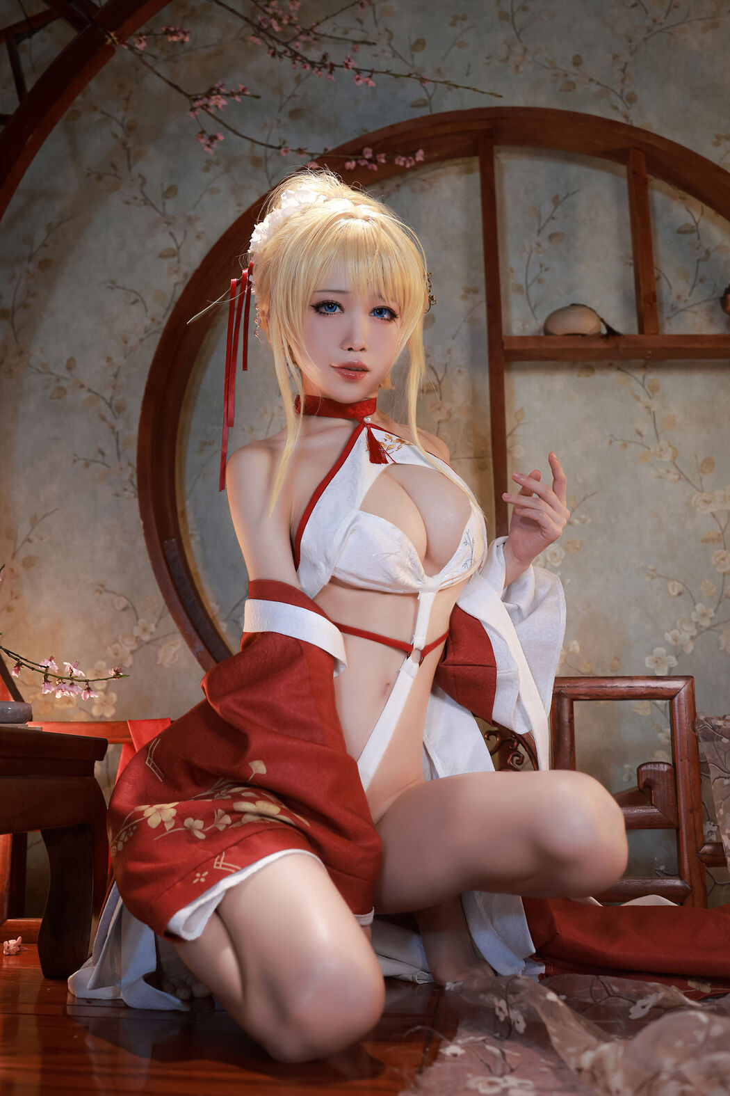 [Internet celebrity COSER photo] Anime blogger Shui Miao aqua - Glory