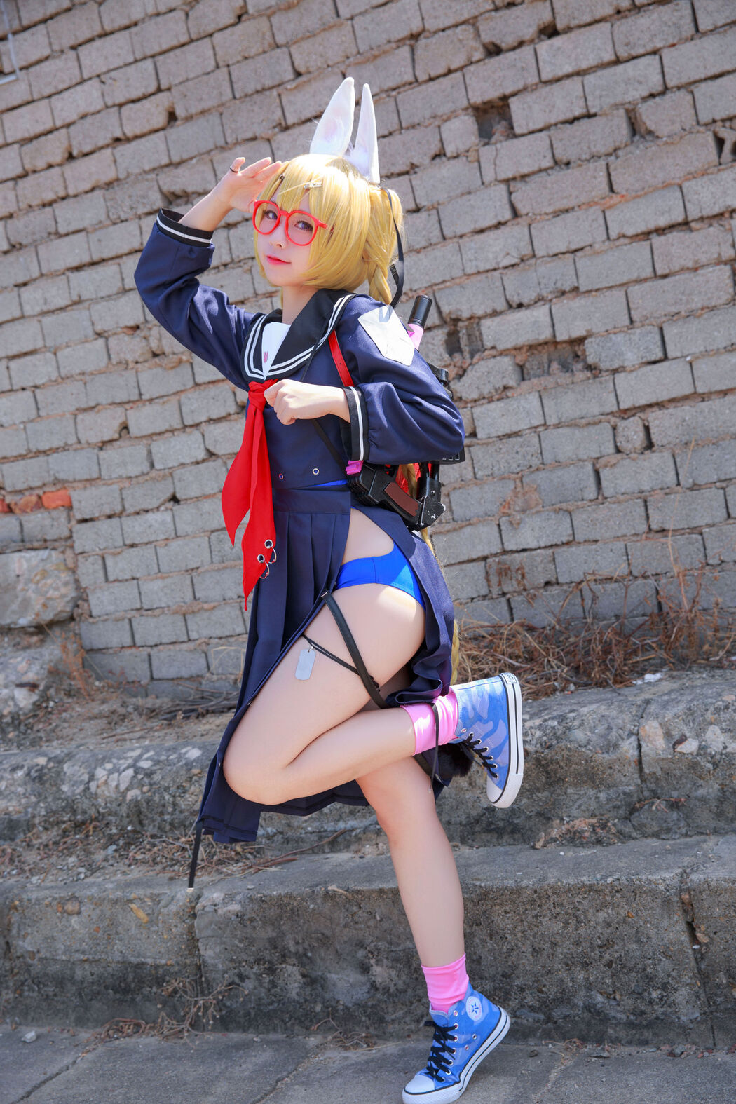 [Net Red COSER Photo] Anime blogger G44 will not be injured - Whirlwind School Uniform