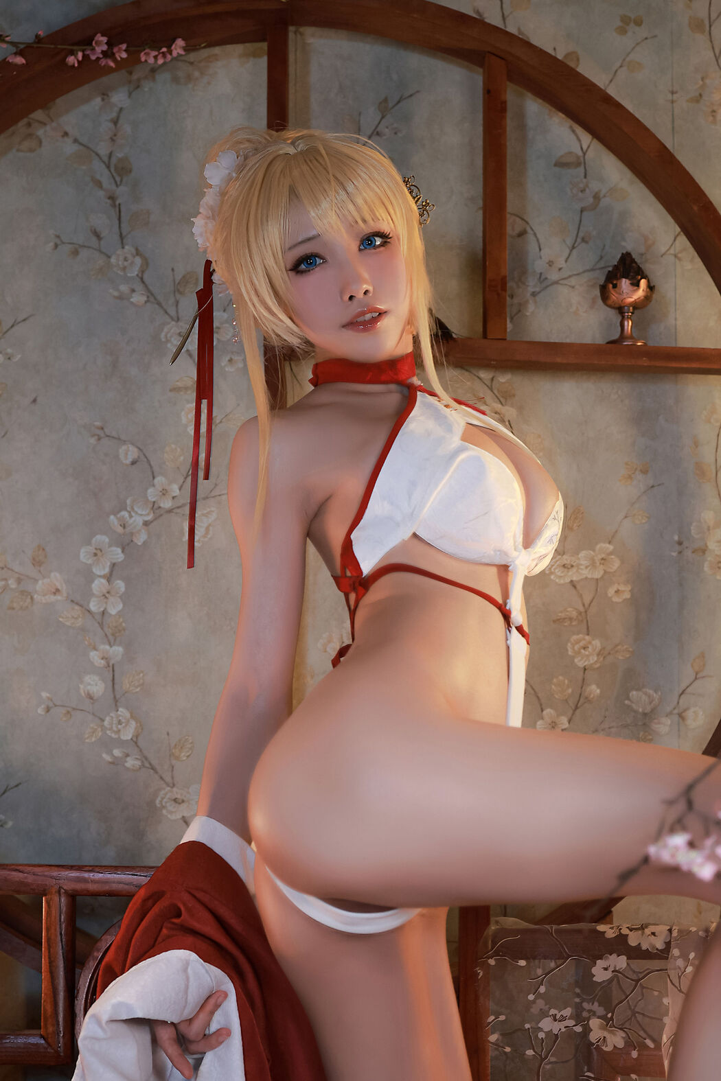 [Internet celebrity COSER photo] Anime blogger Shui Miao aqua - Glory