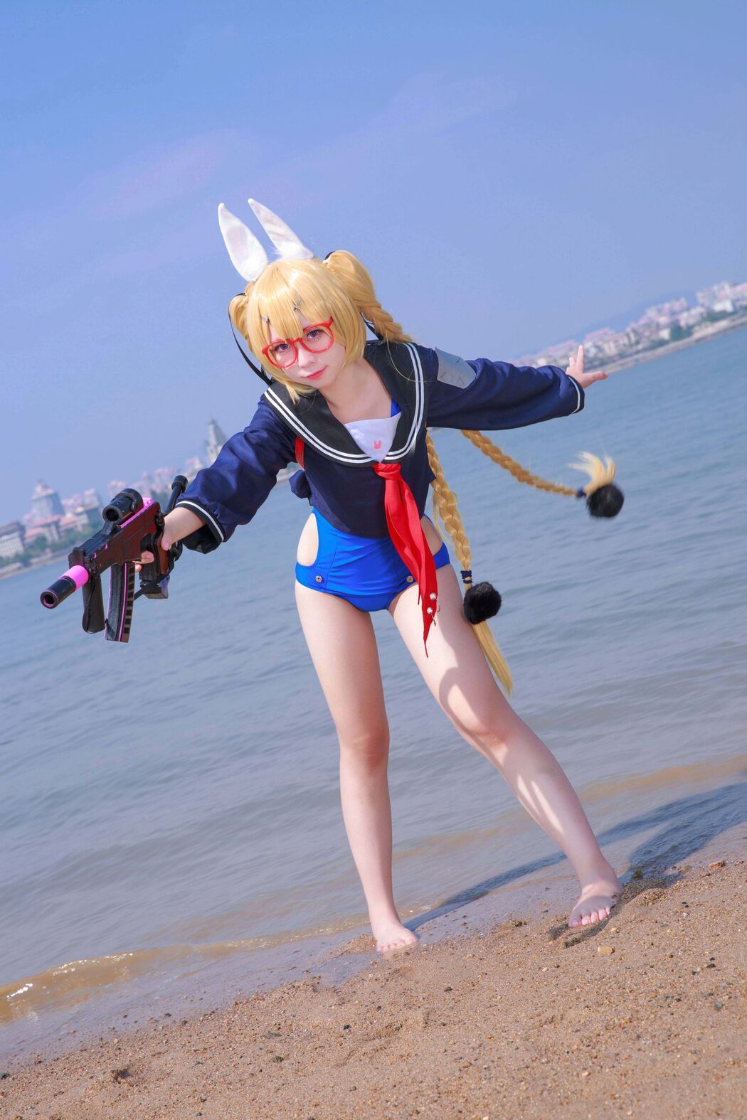 [Net Red COSER Photo] Anime blogger G44 will not be injured - Whirlwind School Uniform