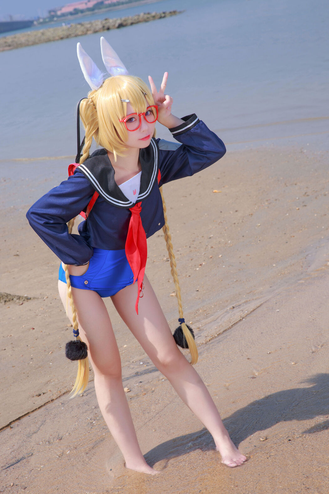 [Net Red COSER Photo] Anime blogger G44 will not be injured - Whirlwind School Uniform
