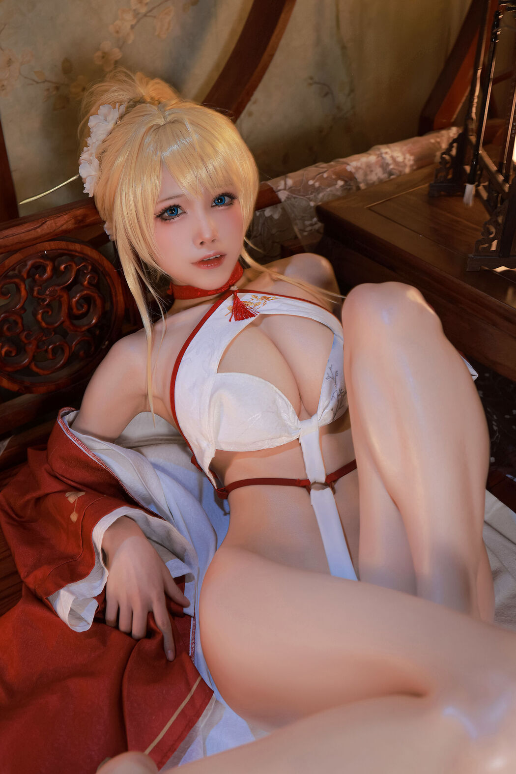 [Internet celebrity COSER photo] Anime blogger Shui Miao aqua - Glory