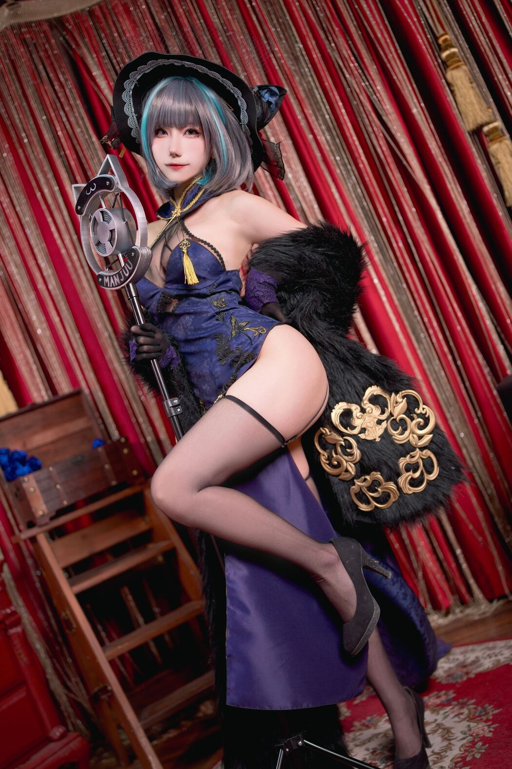 [Internet Celebrity COSER Photo] Bu Mikon - Cheshire Music Gorgeous