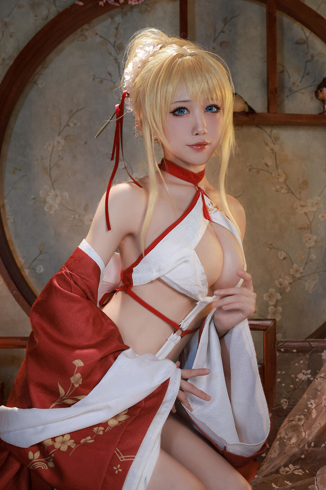 [Internet celebrity COSER photo] Anime blogger Shui Miao aqua - Glory