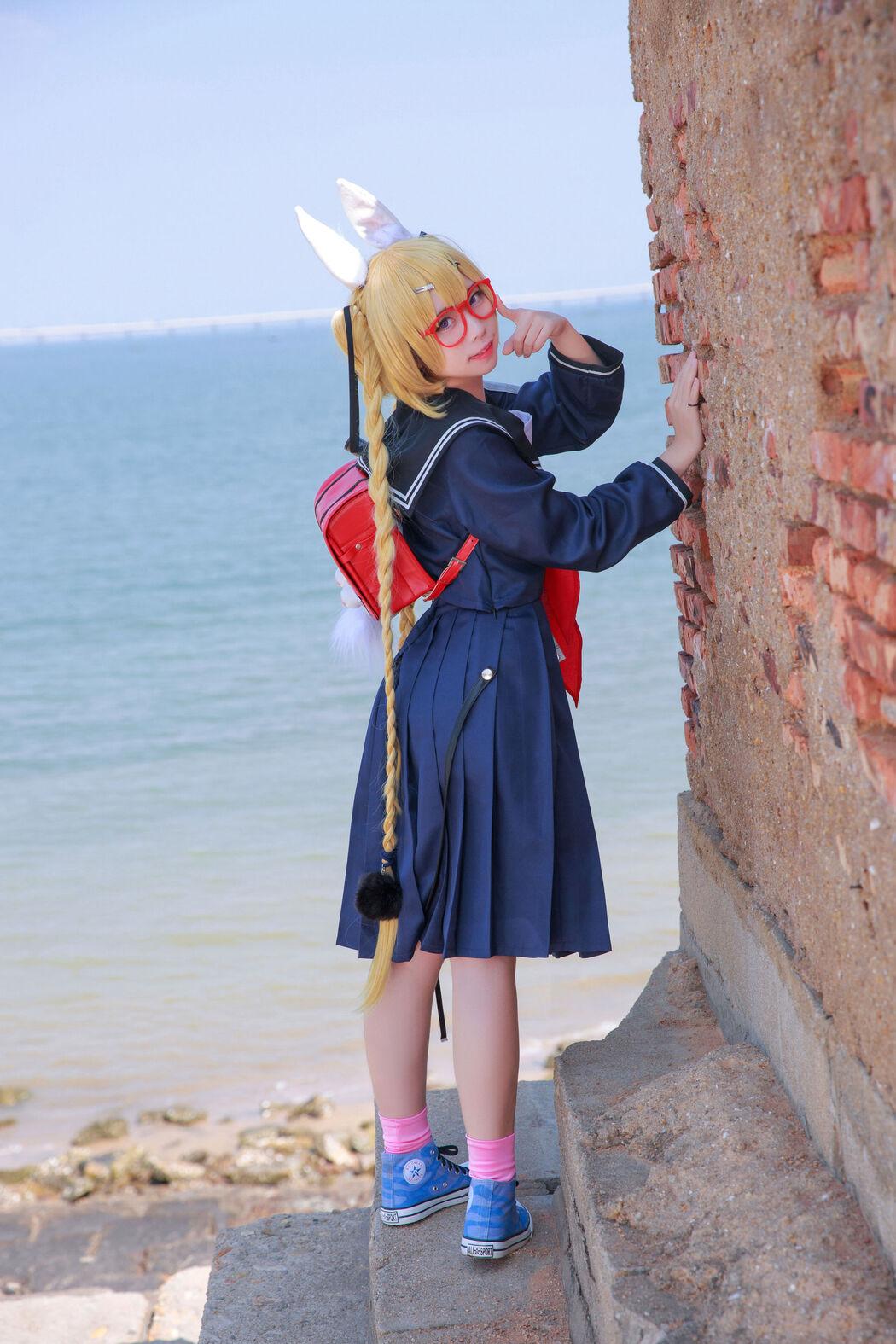 [Net Red COSER Photo] Anime blogger G44 will not be injured - Whirlwind School Uniform