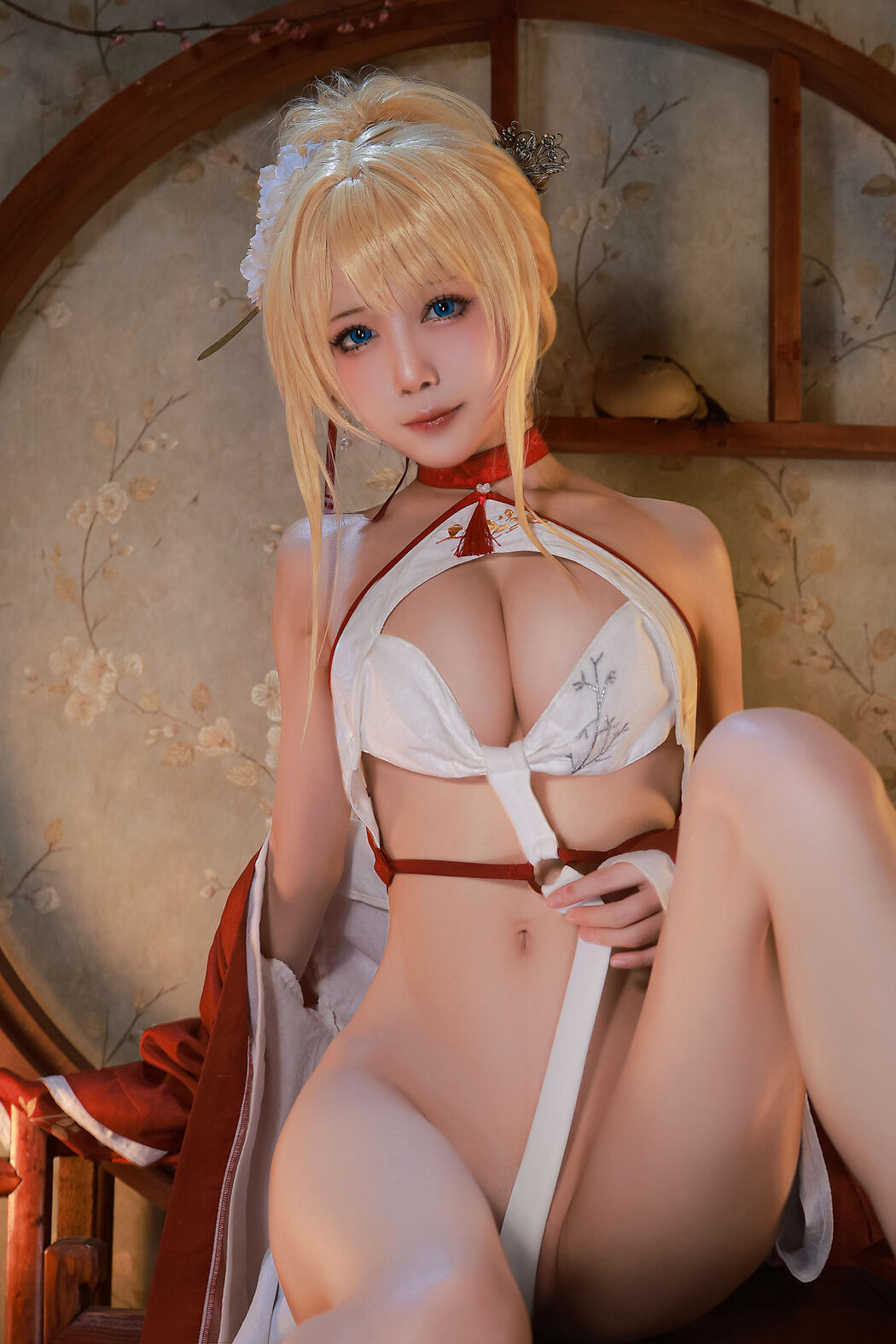 [Internet celebrity COSER photo] Anime blogger Shui Miao aqua - Glory