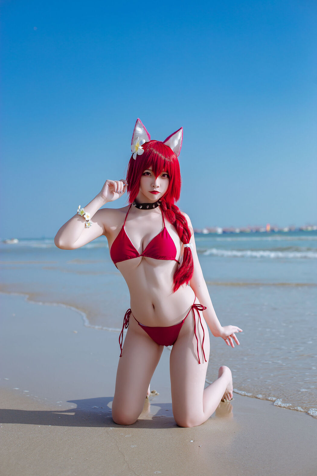[Welfare COS] Popular Coser Nizo Nisa - Blue Chiyoda Swimsuit