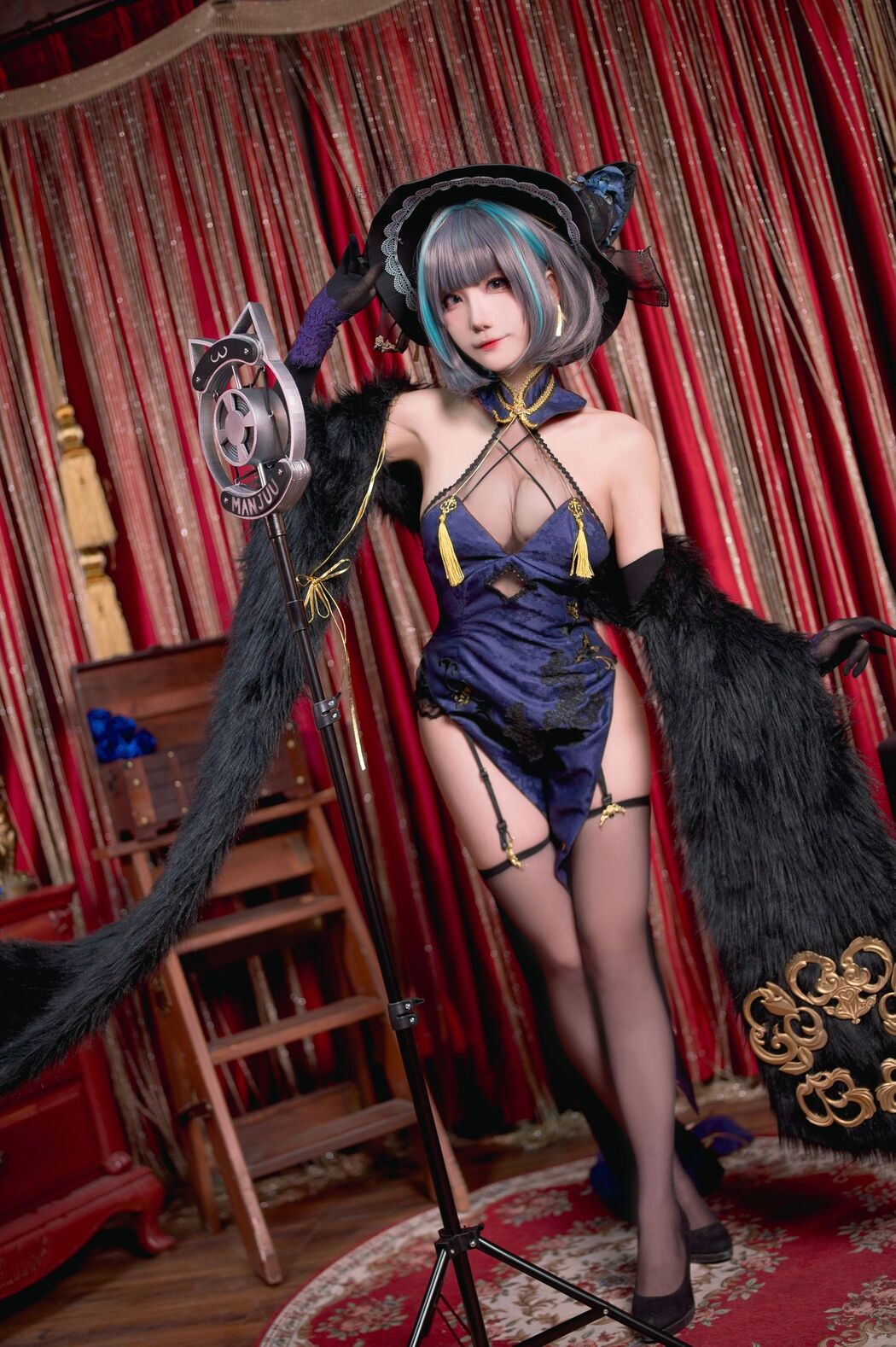 [Internet Celebrity COSER Photo] Bu Mikon - Cheshire Music Gorgeous