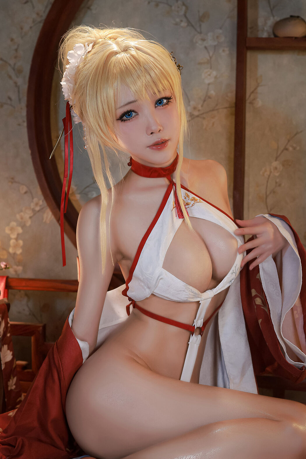 [Internet celebrity COSER photo] Anime blogger Shui Miao aqua - Glory