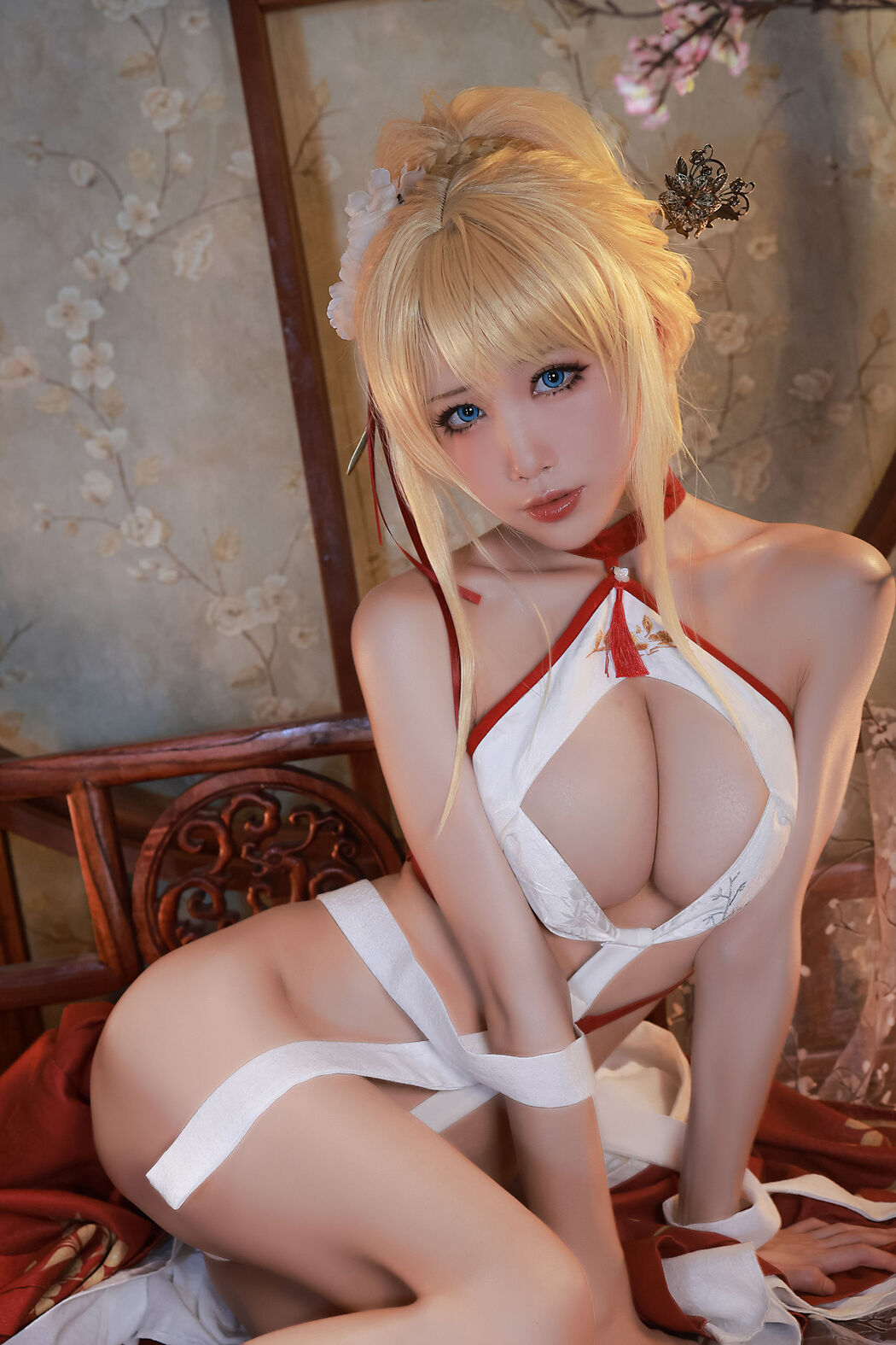 [Internet celebrity COSER photo] Anime blogger Shui Miao aqua - Glory