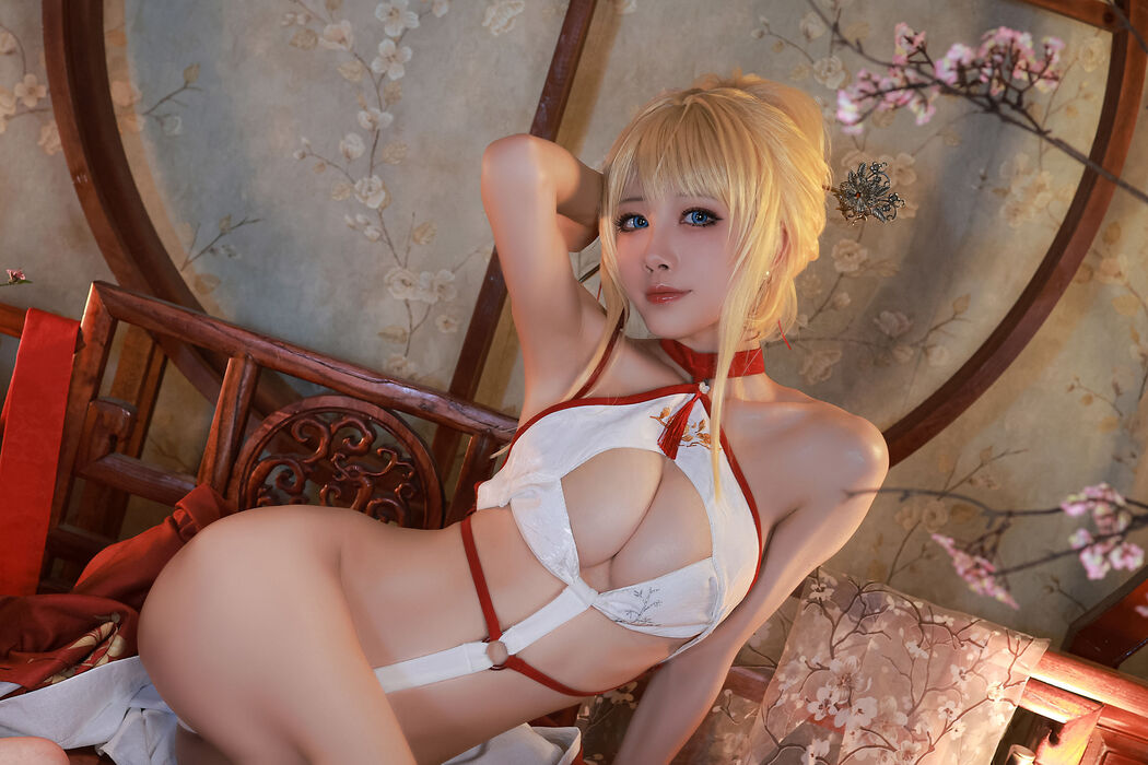 [Internet celebrity COSER photo] Anime blogger Shui Miao aqua - Glory