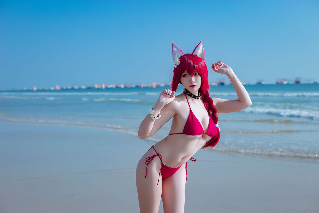 [Welfare COS] Popular Coser Nizo Nisa - Blue Chiyoda Swimsuit