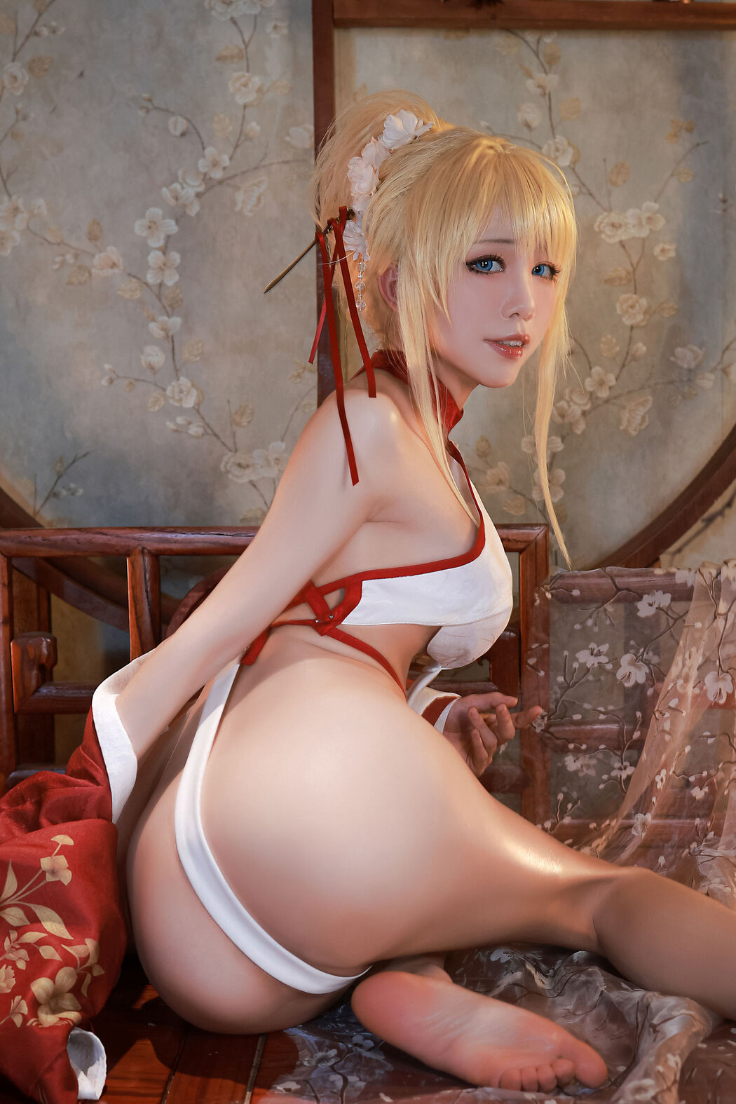 [Internet celebrity COSER photo] Anime blogger Shui Miao aqua - Glory