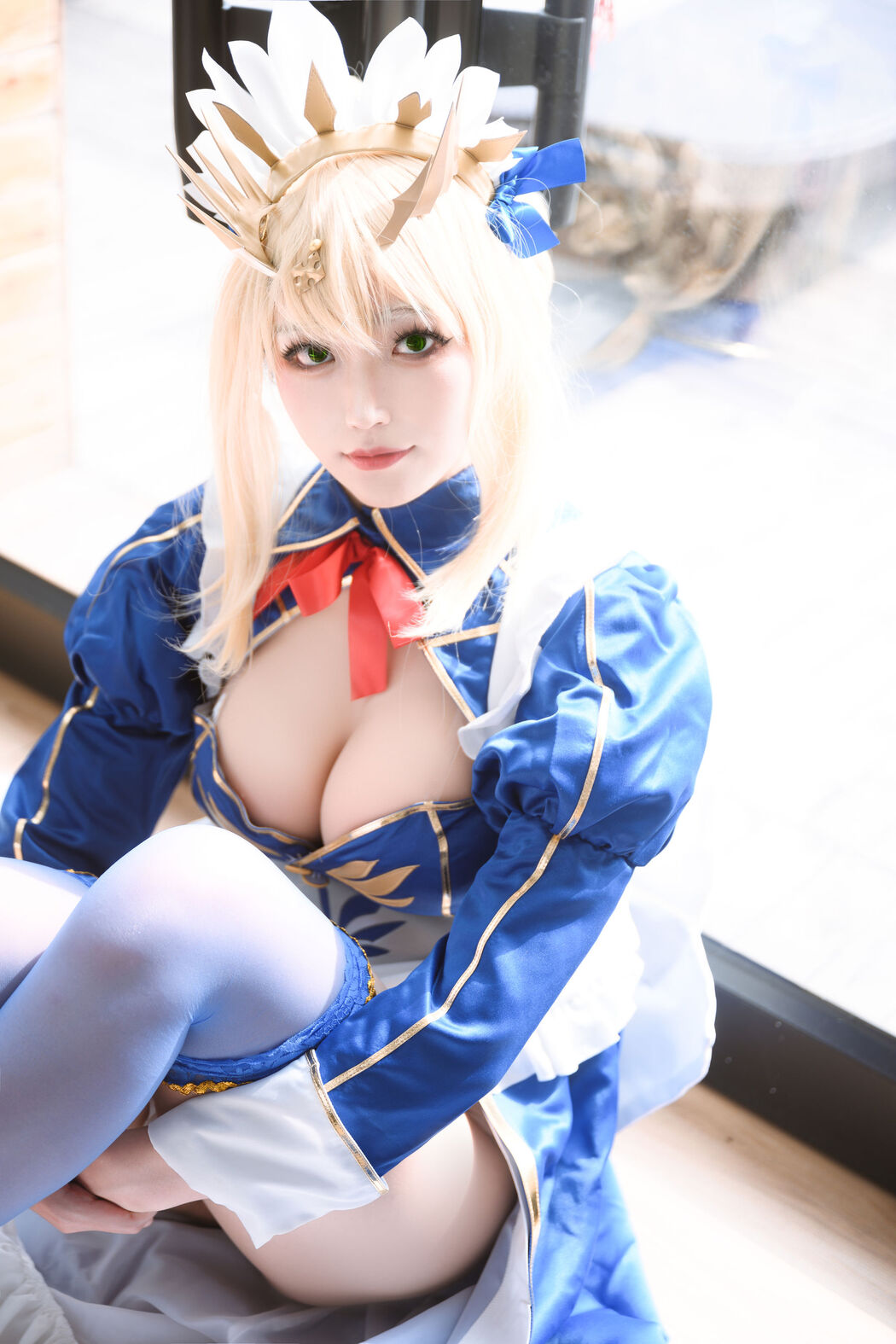 [Net Red COSER Photo] Cosplay Wang Zhizi - White Gun Stay Cover Photo