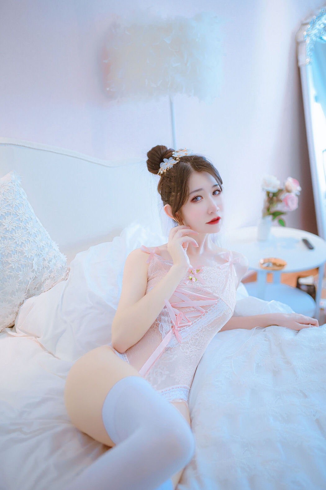 [Net Red COSER Photo] Anime blogger Ruan Yi_Fairy - Elephant Pink