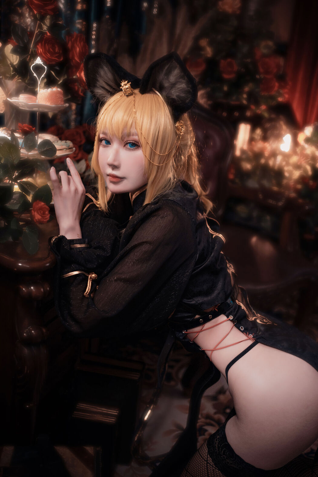 [Internet celebrity COSER photo] Anime blogger A Bao is also a rabbit girl - only your cheongsam