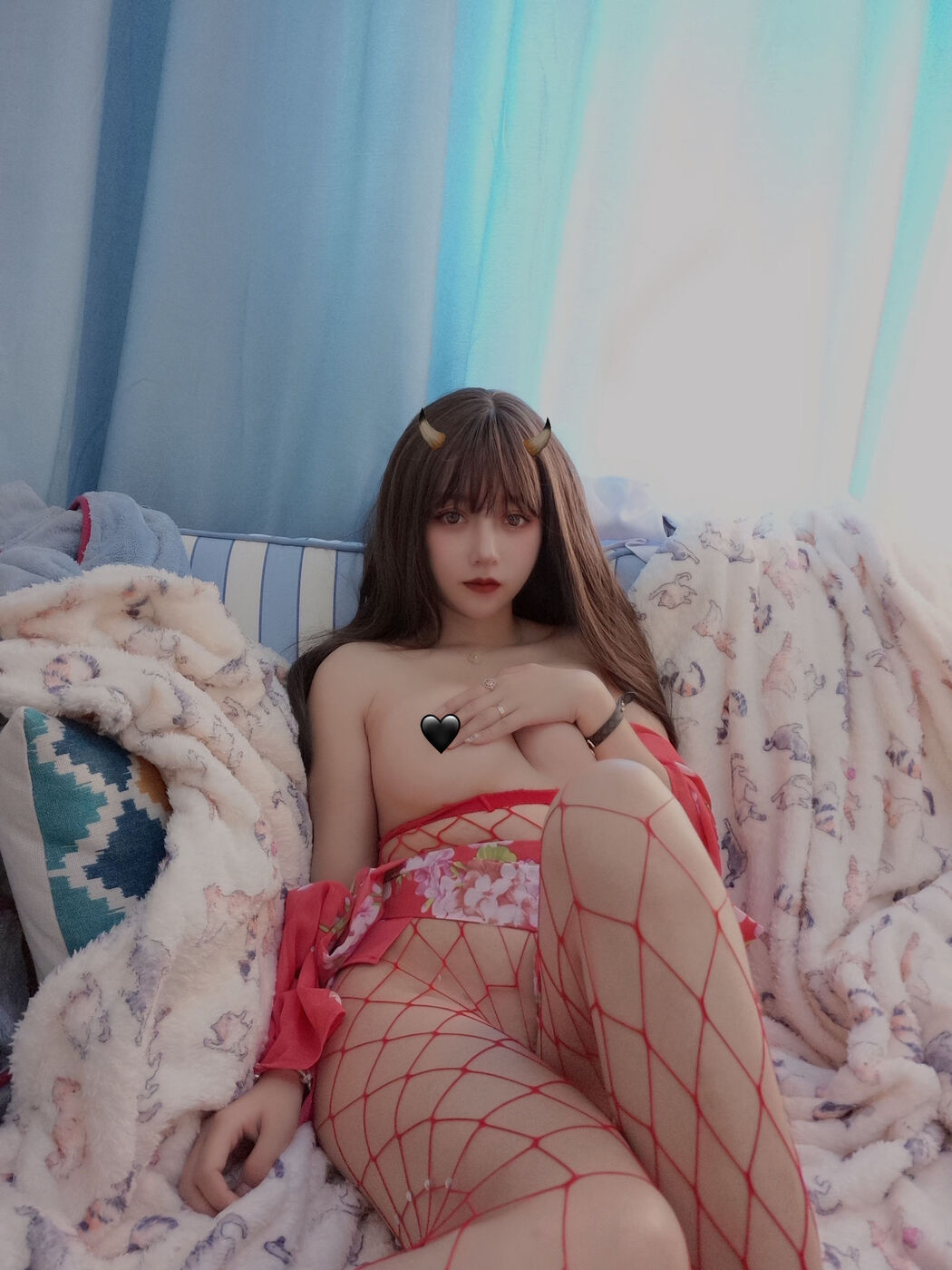 [Net Red COSER Photo] Douyu Rice Noodles sama Photo-Red Net Socks
