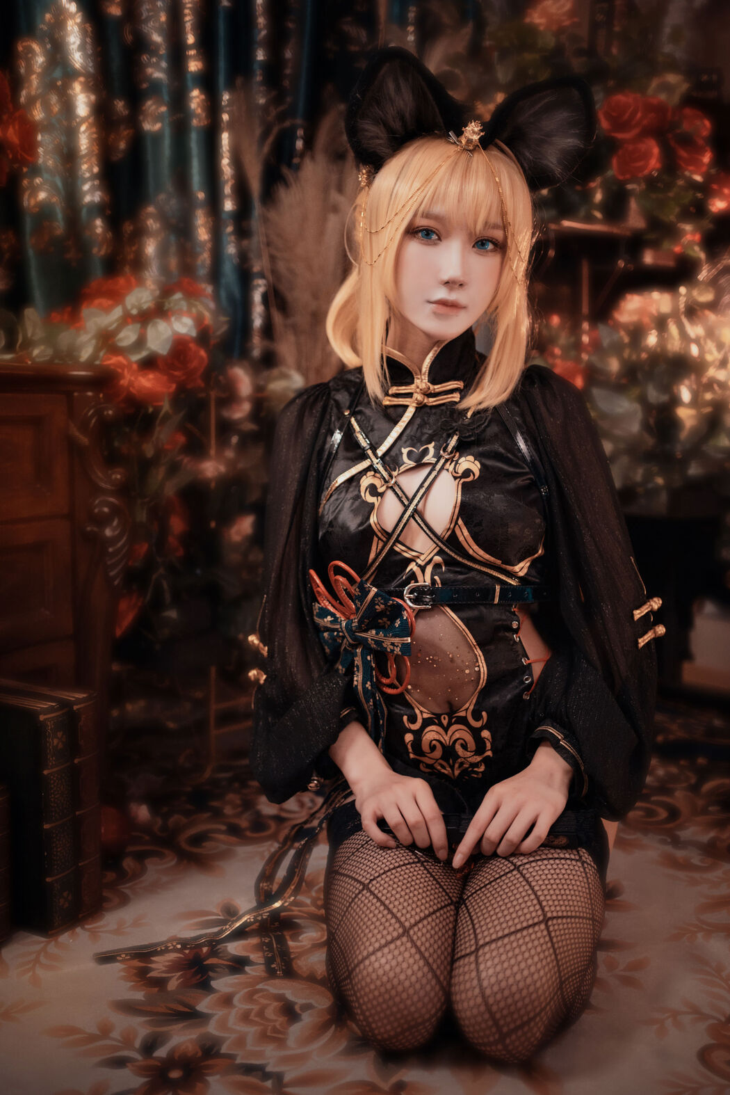 [Internet celebrity COSER photo] Anime blogger A Bao is also a rabbit girl - only your cheongsam