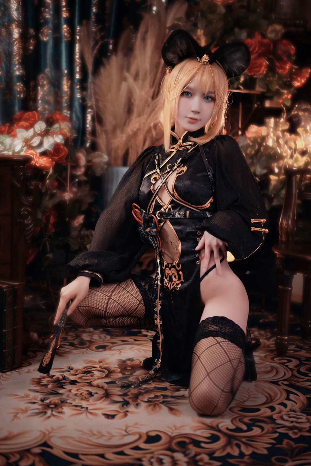 [Internet celebrity COSER photo] Anime blogger A Bao is also a rabbit girl - only your cheongsam