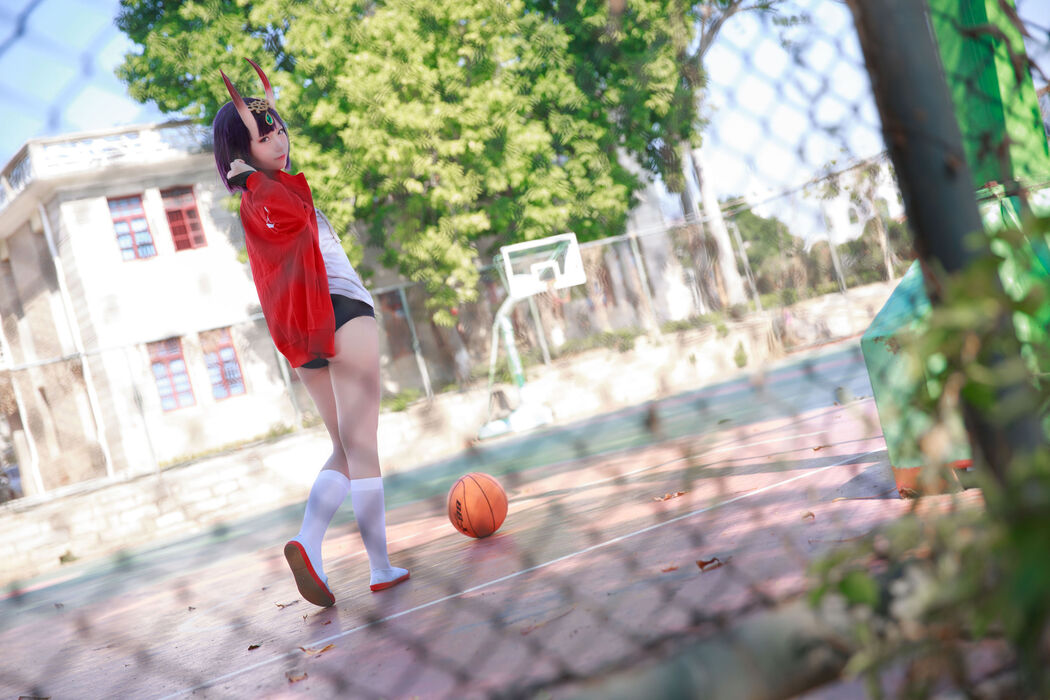 [Internet celebrity COSER photo] Anime blogger G44 will not be injured - Jiutun gym suit
