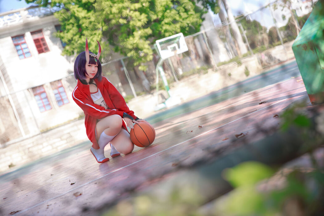 [Internet celebrity COSER photo] Anime blogger G44 will not be injured - Jiutun gym suit