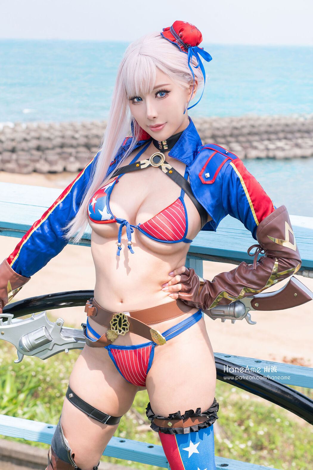 [Net Red COSER Photo] Hane Ame Yubo Photo - Musashi Swimsuit