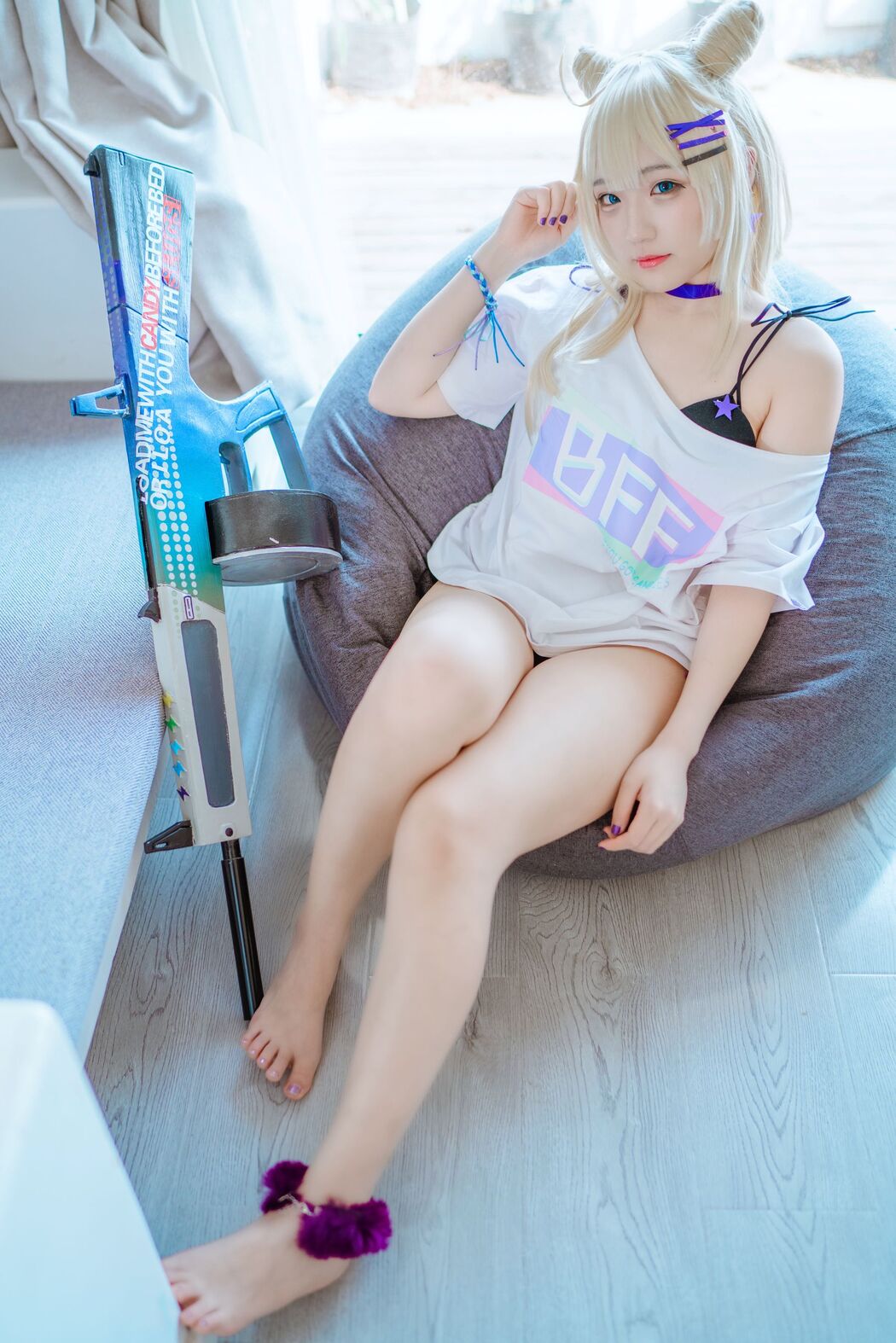 [Internet celebrity COSER photo] Anime blogger Mime Mimei-Girls Frontline AA-12 Smokeless Lollipop