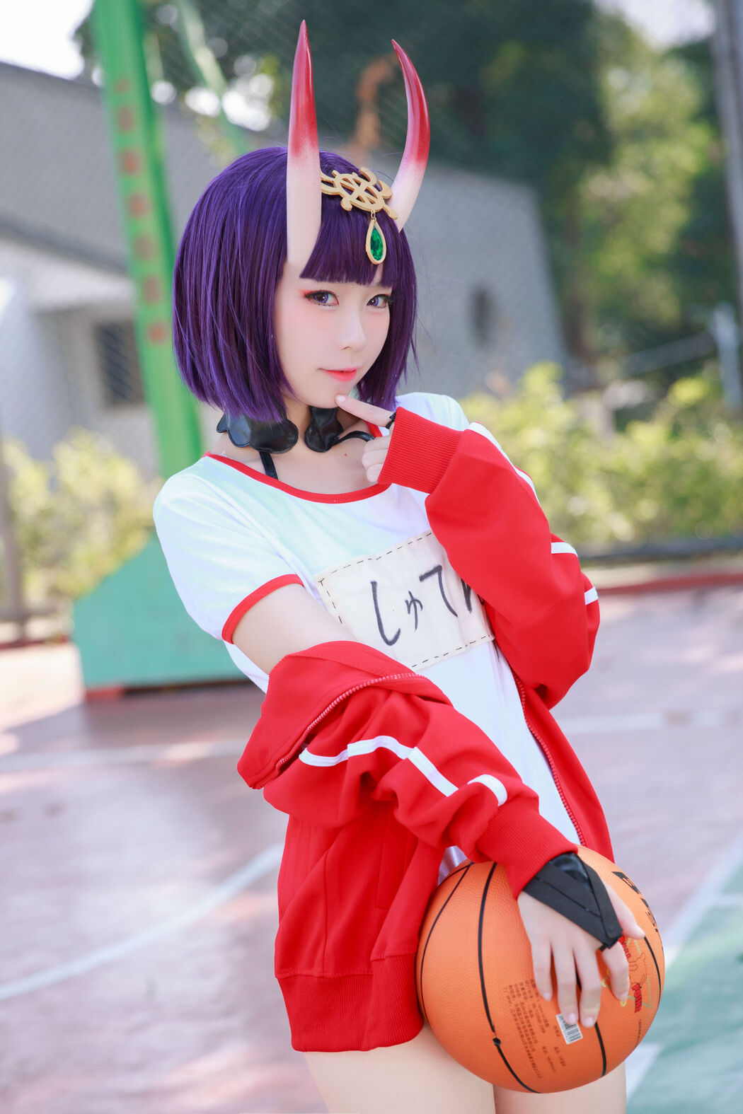 [Internet celebrity COSER photo] Anime blogger G44 will not be injured - Jiutun gym suit