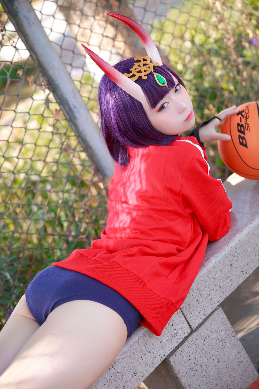 [Internet celebrity COSER photo] Anime blogger G44 will not be injured - Jiutun gym suit