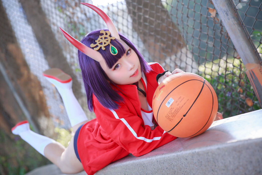 [Internet celebrity COSER photo] Anime blogger G44 will not be injured - Jiutun gym suit