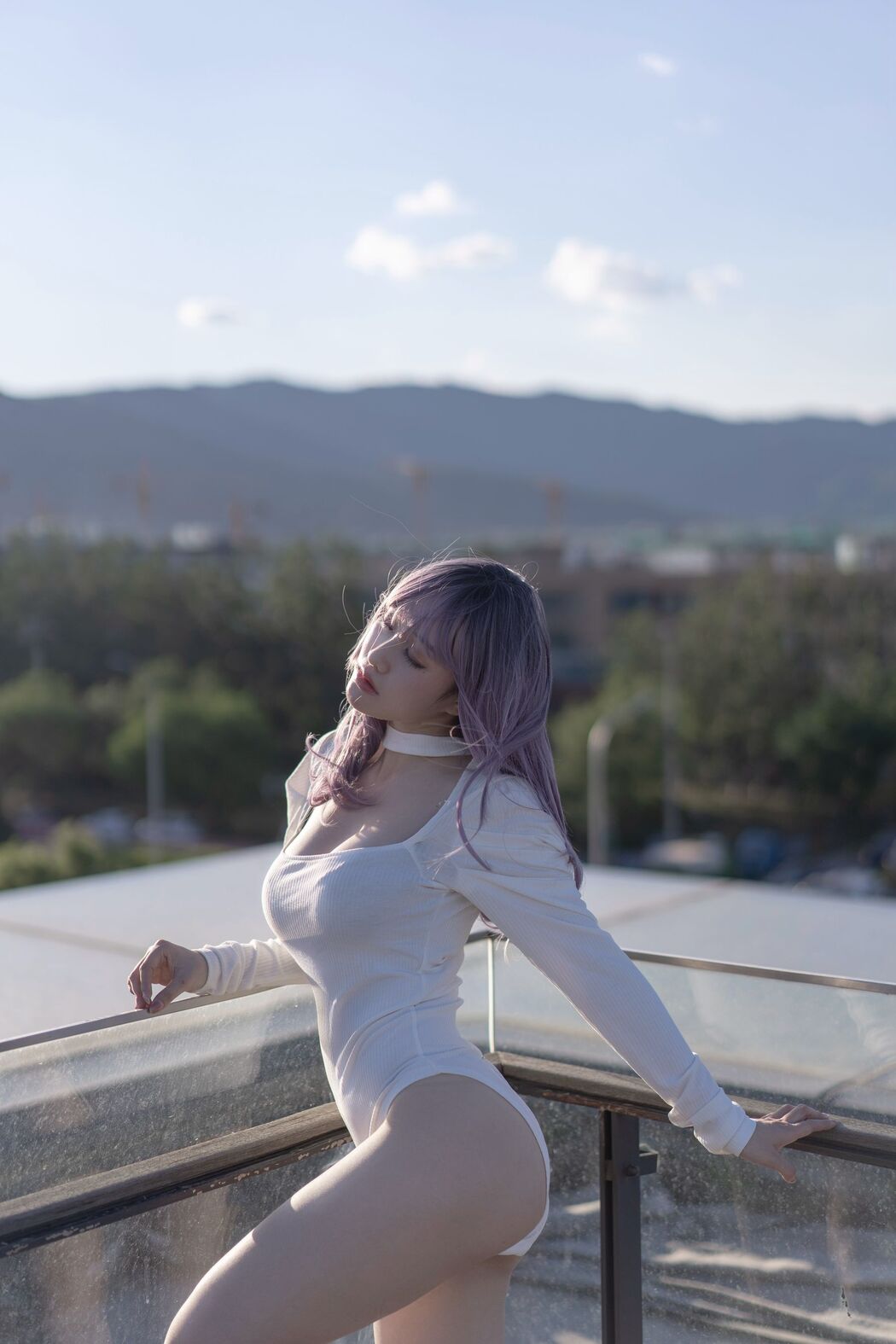 [Net Red COSER Photo] Anime blogger takes off his tail Mizuki - Rooftop