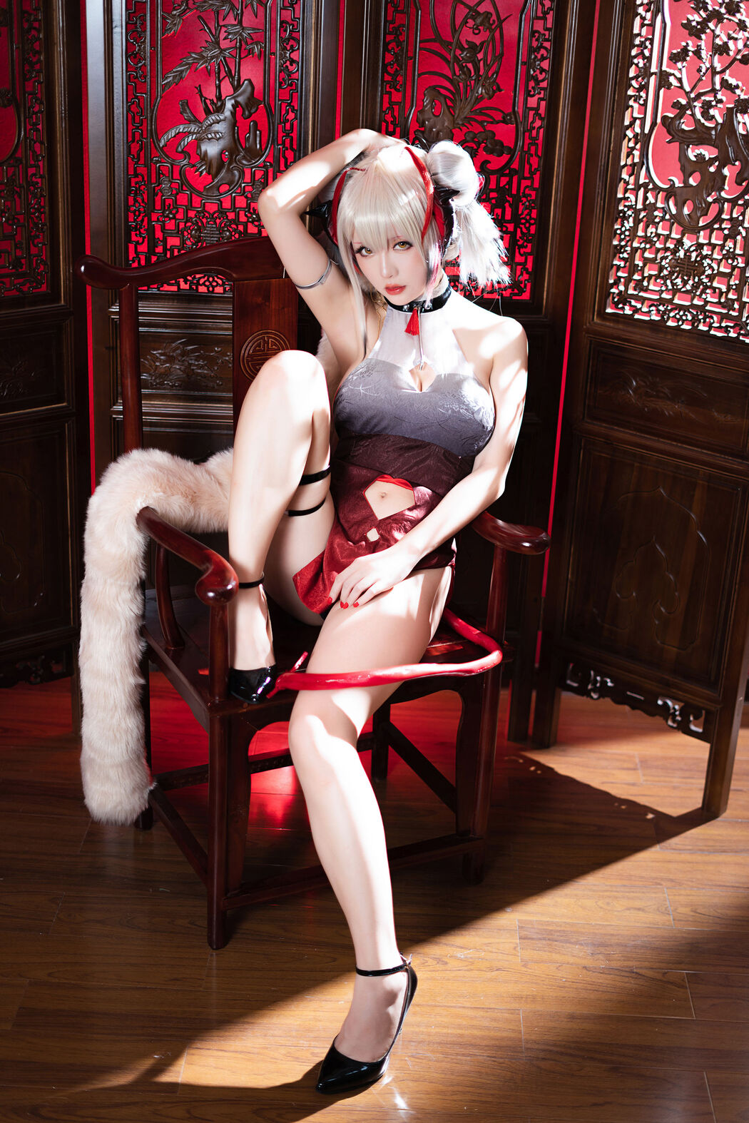 [Internet celebrity COSER photo] Miss Coser Xingzhichi-W-Doujin Cheongsam