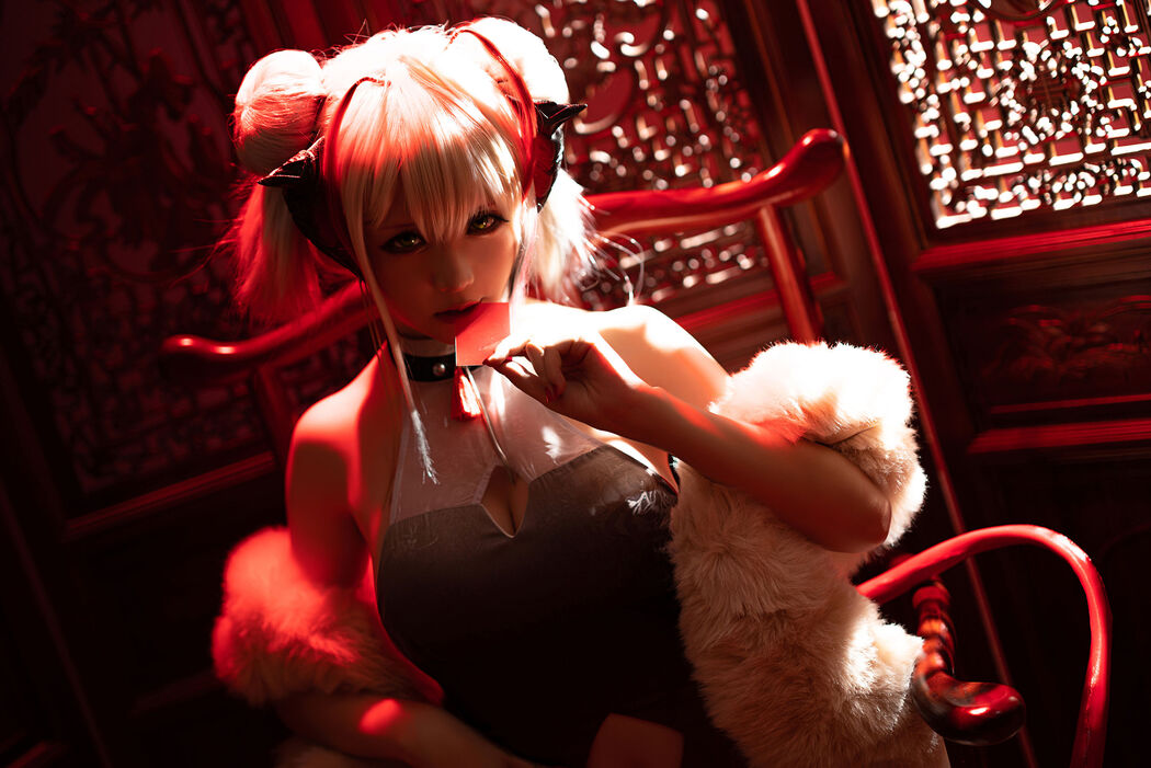 [Internet celebrity COSER photo] Miss Coser Xingzhichi-W-Doujin Cheongsam