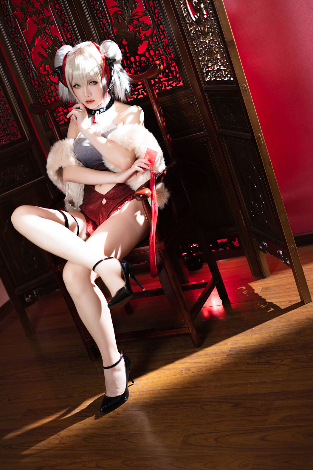 [Internet celebrity COSER photo] Miss Coser Xingzhichi-W-Doujin Cheongsam