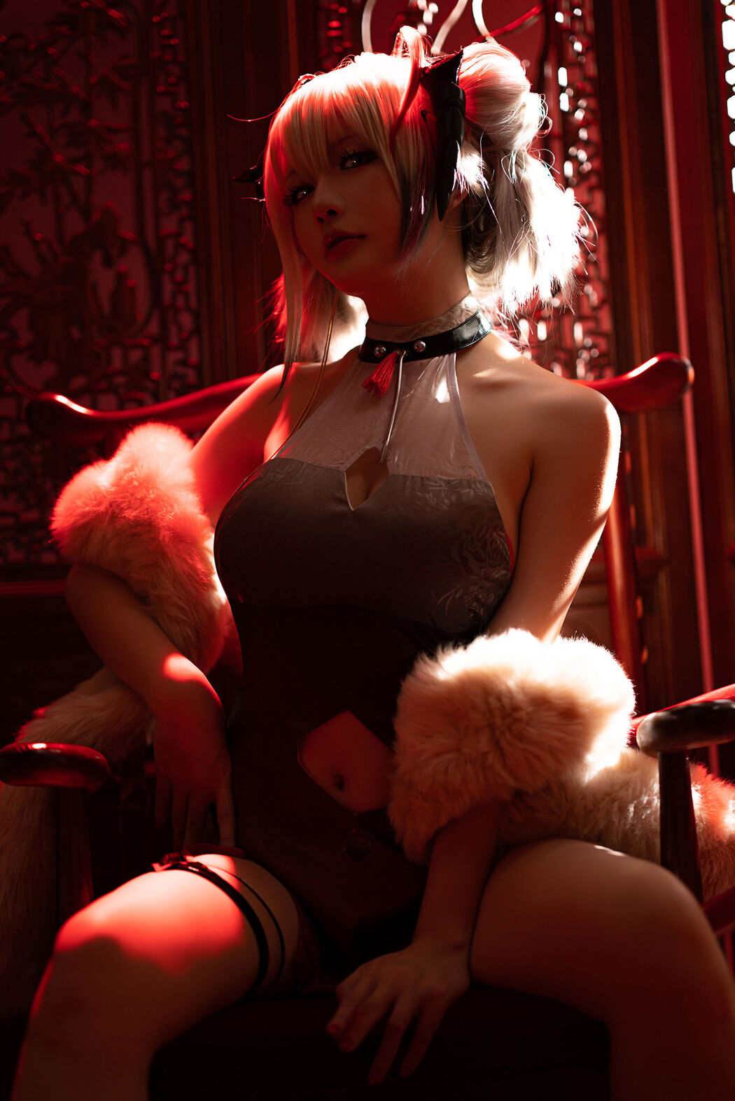 [Internet celebrity COSER photo] Miss Coser Xingzhichi-W-Doujin Cheongsam