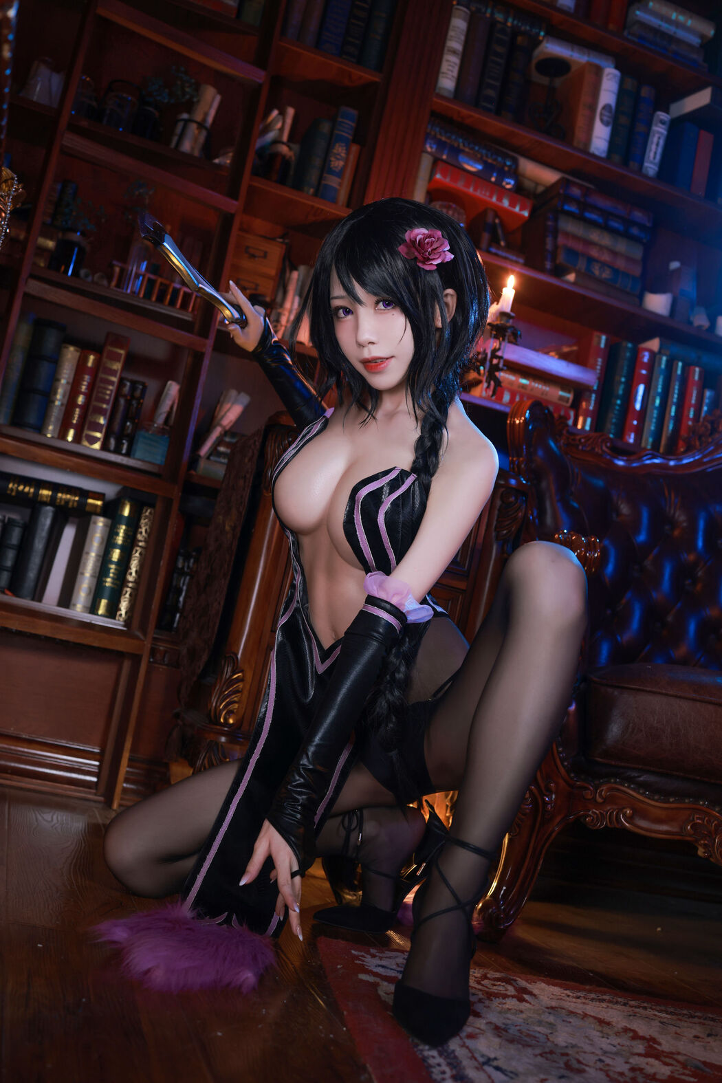[Net Red COSER Photo] Anime blogger Shui Miao aqua - Sausage Hunter