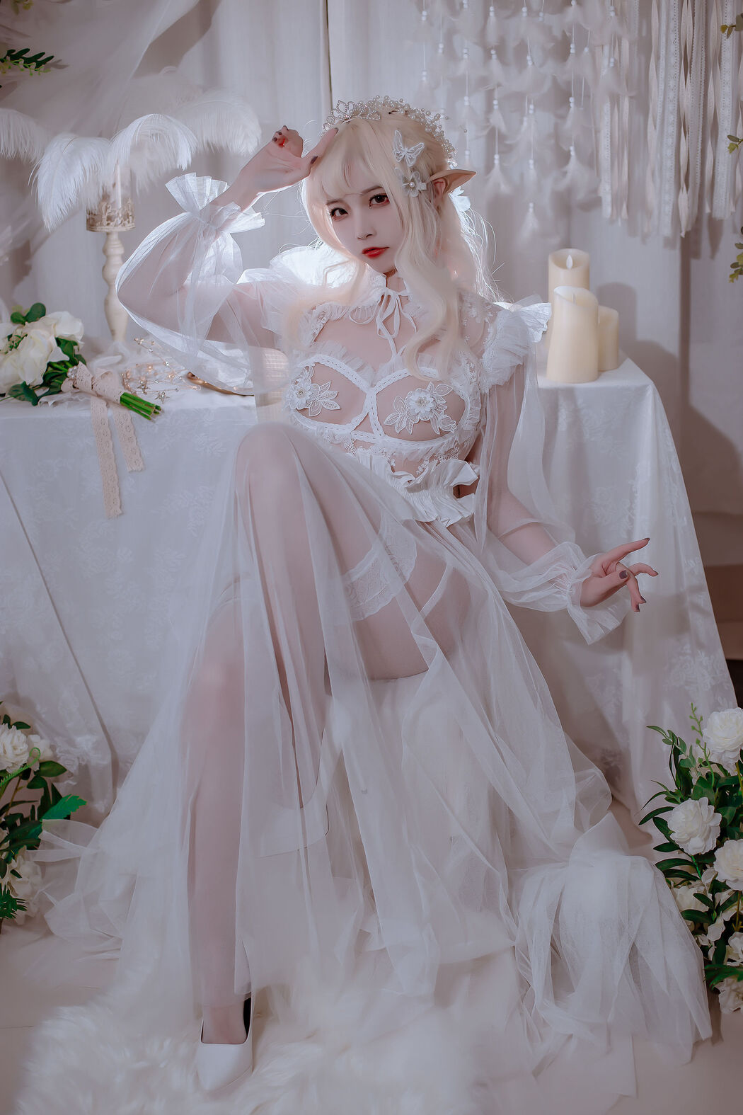 [Net Red COSER Photo] Popular Coser Erzu Nisa - Elf Princess