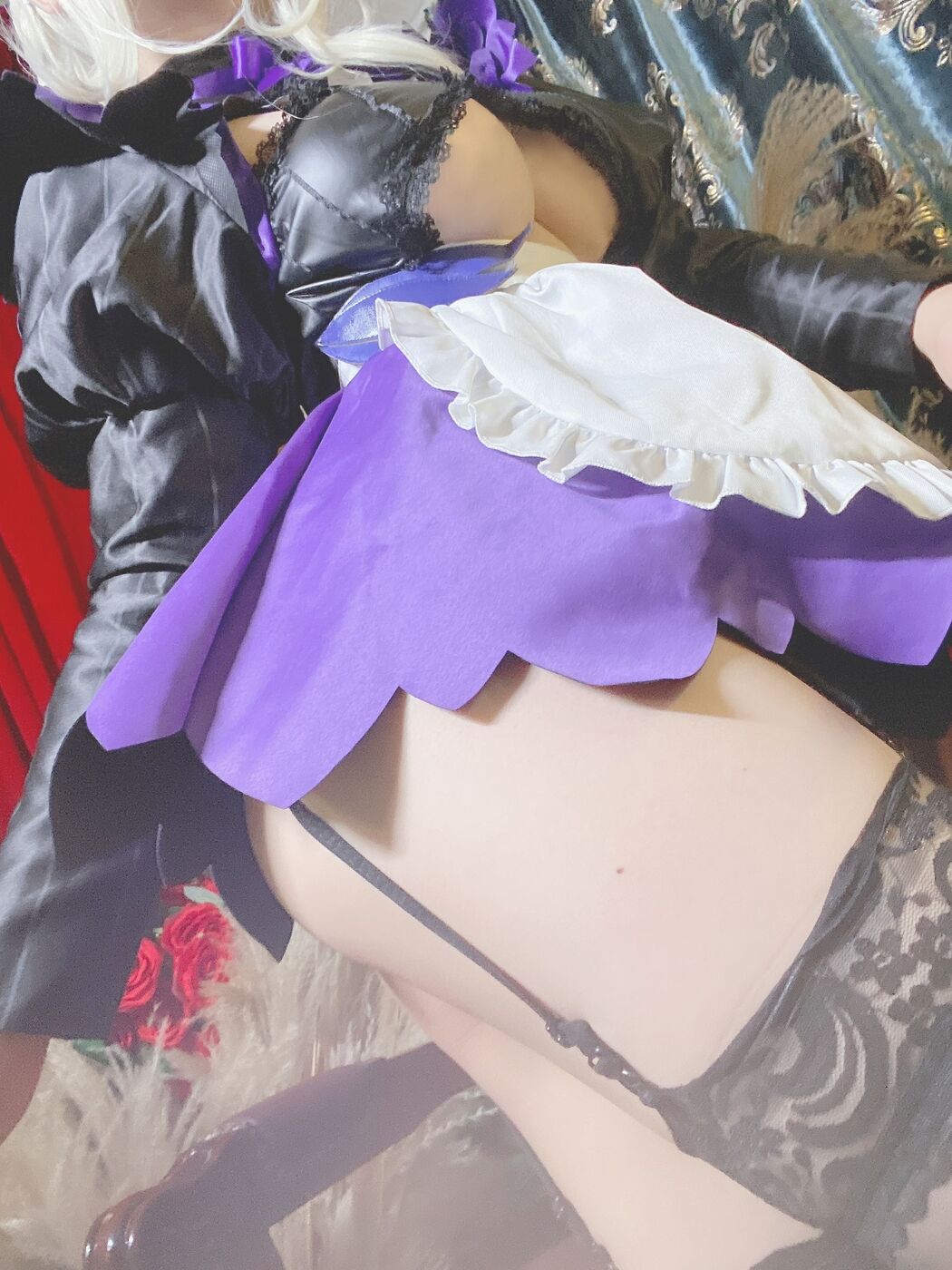 [Internet celebrity COSER photo] Taro Yuan Yuko SJ_ - Selfie of the black gun maid