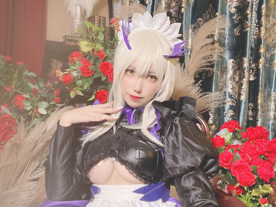 [Internet celebrity COSER photo] Taro Yuan Yuko SJ_ - Selfie of the black gun maid