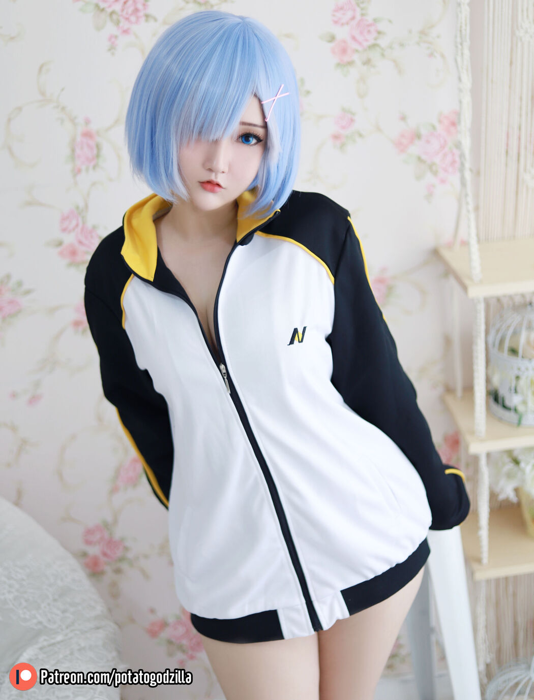 [Internet celebrity COSER photo] Miss Coser Potato Godzilla - Rem In Subaru Jacket