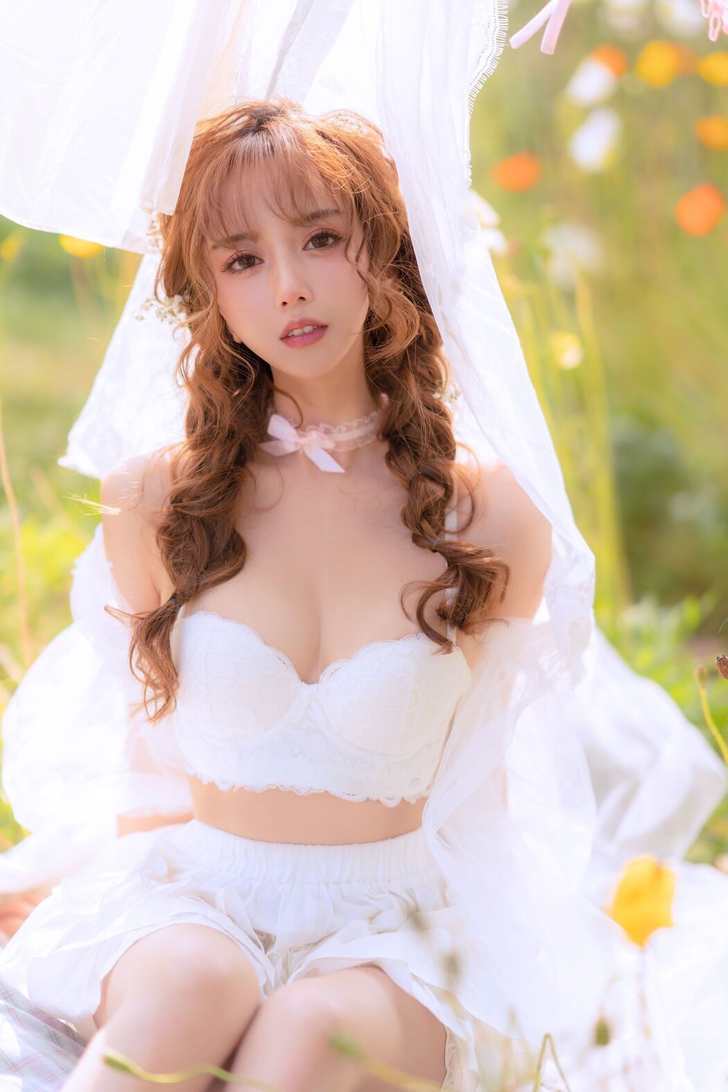 [Internet celebrity COSER photo] Douyu rice noodle sama photo - summer limited clothes drying