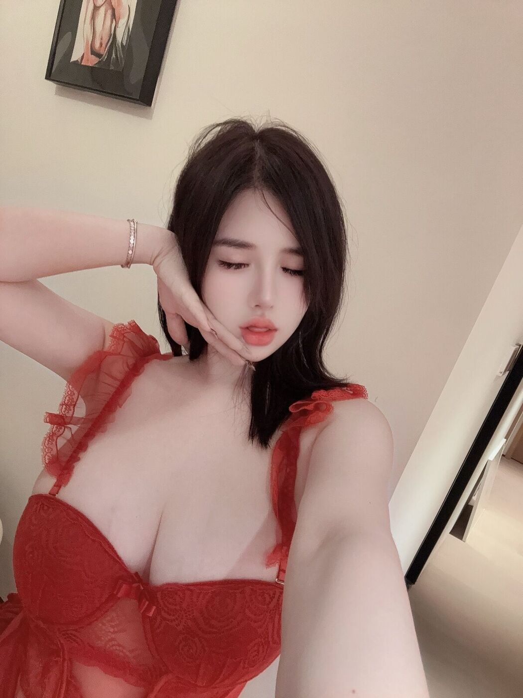 Coser@阿色 – 半腿红丝