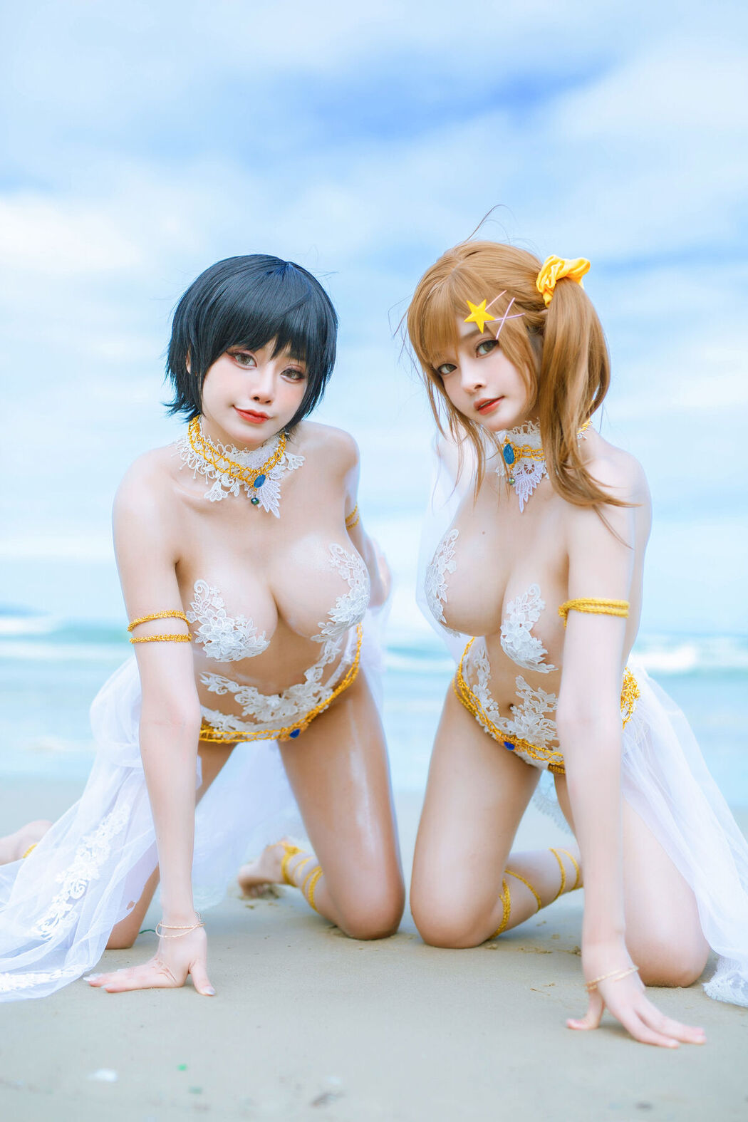 Coser@Azami And Byoru – Martini Dress 美咲 And 渚 生或死