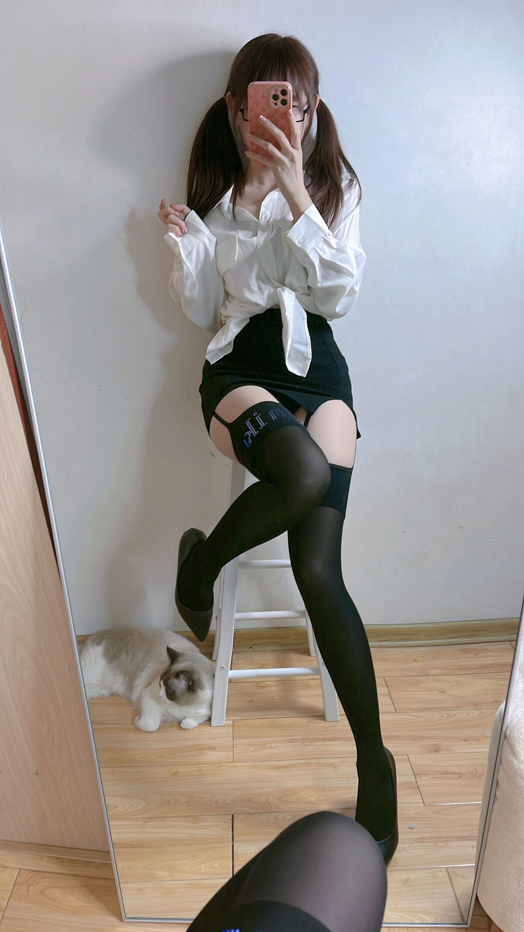 Coser@miko酱ww &#8211; mikoの黑丝04 Part1