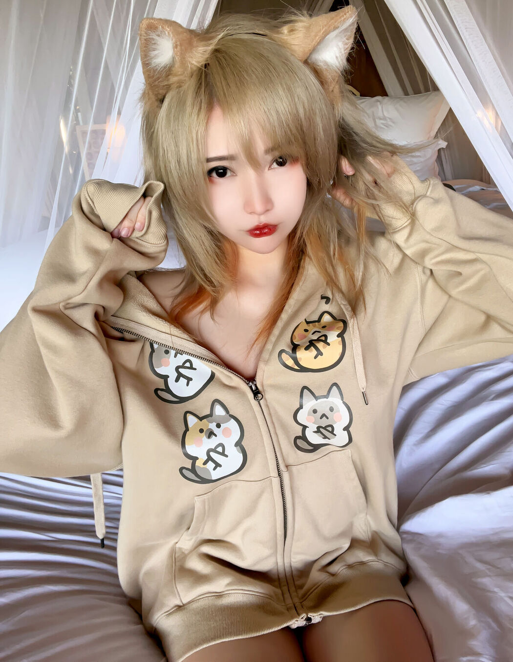 Coser@Potato Godzilla &#8211; Casual Blonde Neko Chan M4sturbation Nsfw