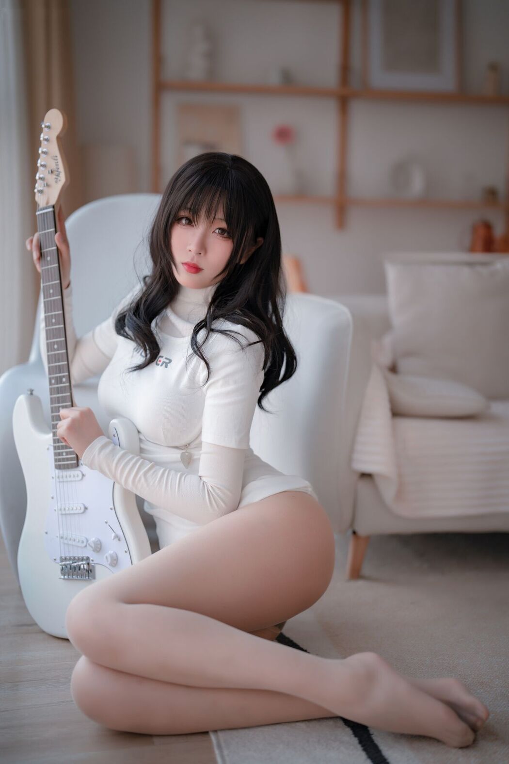 Coser@轩萧学姐 – 吉他妹妹肉丝 Ukelele Sister